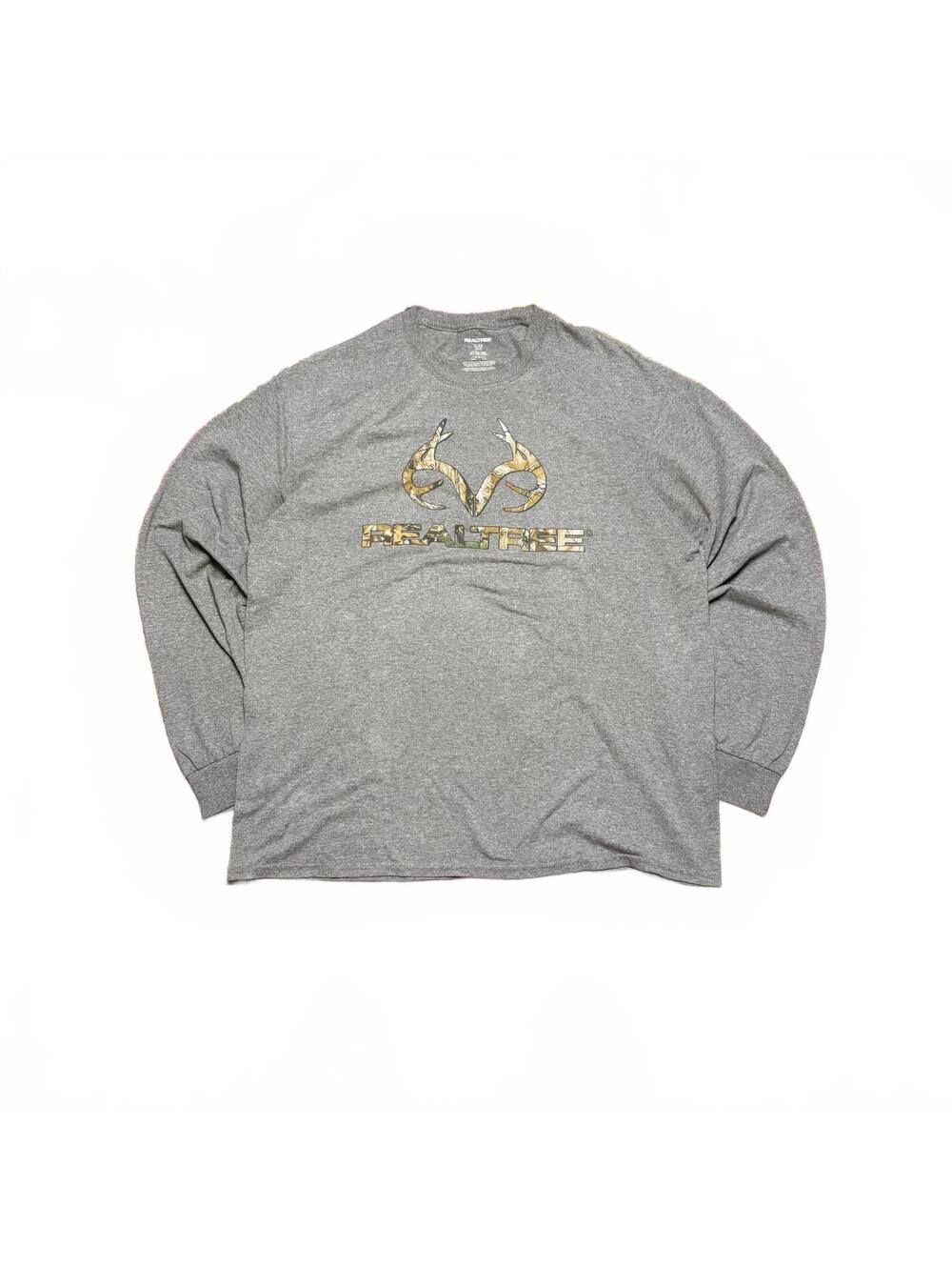 realtree grey hunting long sleeve tee